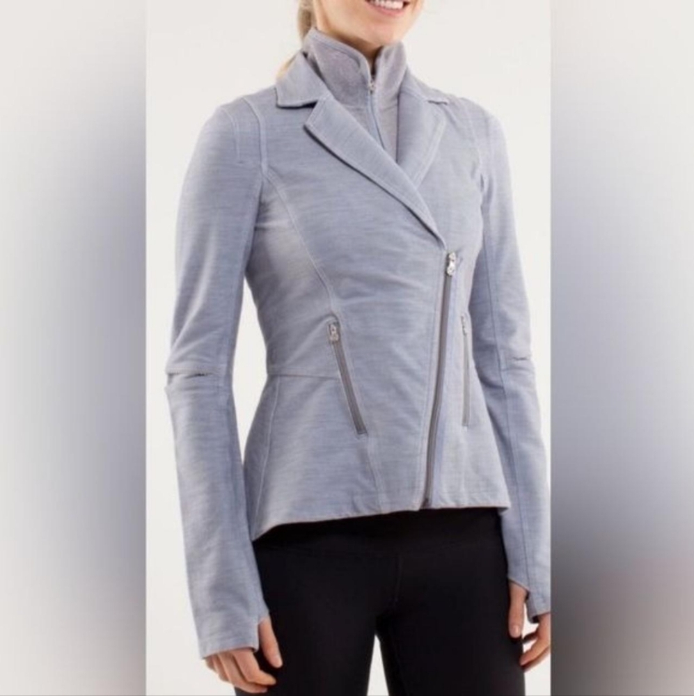 Lululemon Ride on Blazer Heathered Gray Size 6